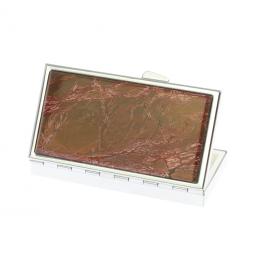 Таблетница на 7 отделений камень яшма серебристая