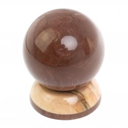 Шар "Антистресс" из лемезита и газганского мрамора 9,5 см