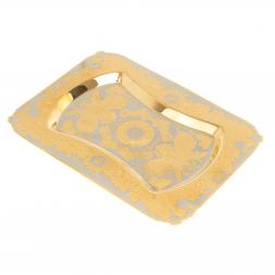 Набор коньячный "Эгоист" рюмка на тарелке Златоуст