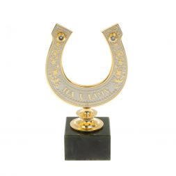 Подкова сувенирная "На удачу" камень нефрит в подарочной коробке Златоуст