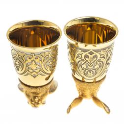 Стопки перевертыши "Заяц" 70 мл 2 шт Златоуст