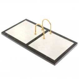 Подставка под календарь из белого мрамора