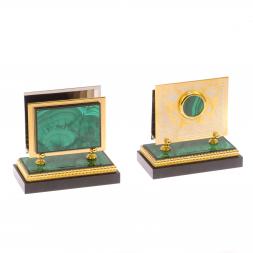 Письменный набор из малахита "Орел" Златоуст