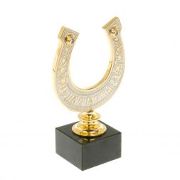 Подкова сувенирная "На счастье" камень нефрит в подарочной коробке Златоуст