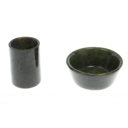 Водочный набор "На посошок" из нефрита