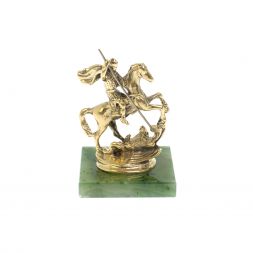 Статуэтка "Георгий Победоносец" на нефрите