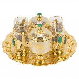 Подарочный чайный набор "Малахитовый"