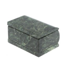 Шкатулка из шабровского змеевика 10х7х5,5 см