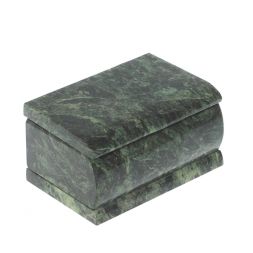 Шкатулка из шабровского змеевика 10х7х5,5 см