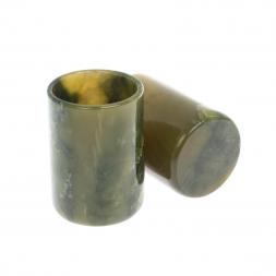 Набор стопок из нефрита 2 шт 4х5,5 см 50 мл