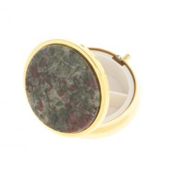 Таблетница на 3 отсека эвдиалит цвет золото