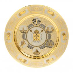 Тарелка с гравюрой "Санкт-Петербург. Коллаж" 22,5 см Златоуст