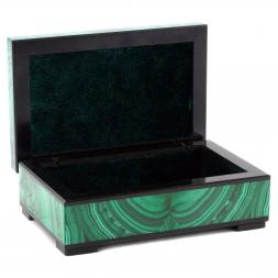 Малахитовая шкатулка &amp;quot;Классическая&amp;quot; 11х7х4,5 см