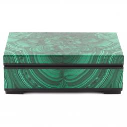 Малахитовая шкатулка &amp;quot;Классическая&amp;quot; 11х7х4,5 см