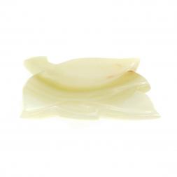 Пепельница &quot;Кленовый лист&quot; из оникса 11х11х1,5 см (3)