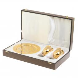 Набор бокалов на подносе "Праздничные" Златоуст