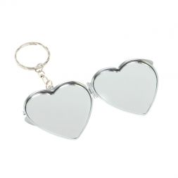 Складное зеркало брелок из нефрита сердце