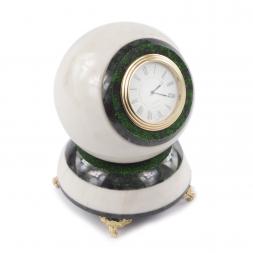 Подарочные часы "Шар Антистресс" камень мрамор 10,5 см