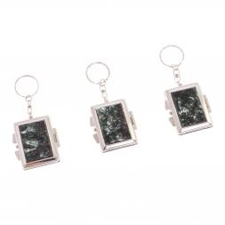 Складное зеркало брелок из серафинита прямоугольное