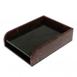 Лоток для бумаг А4 двухъярусный лемезит