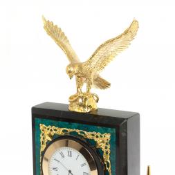 Настольный набор "Горный орел" змеевик темно-зеленый