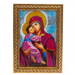 Икона "Владимирская" рамка багет 13х18 см