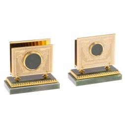 Письменный набор "Лев" нефрит Златоуст