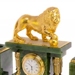 Письменный набор "Лев" нефрит Златоуст