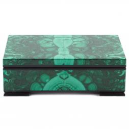 Малахитовая шкатулка &amp;quot;Классическая&amp;quot; 14х9х4,5 см