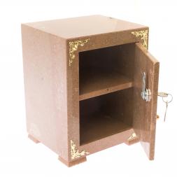 Сейф средний из коричневого мрамора