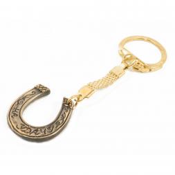 Брелок из бронзы Подкова на удачу 90х25 мм