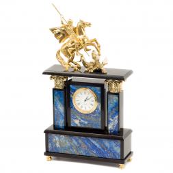 Часы из лазурита "Георгий Победоносец"