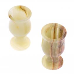 Набор рюмок из оникса 2 шт 20 мл 3,8х7 см в коробке (1,5х3)