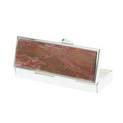 Таблетница на 3 отделения яшма цвет серебро