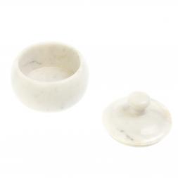 Сахарница из белого мрамора 9х8 см