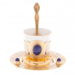 Кофейная пара "Лазурит" 80 мл Златоуст