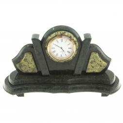 Настольные часы "Летучая мышь" камень змеевик