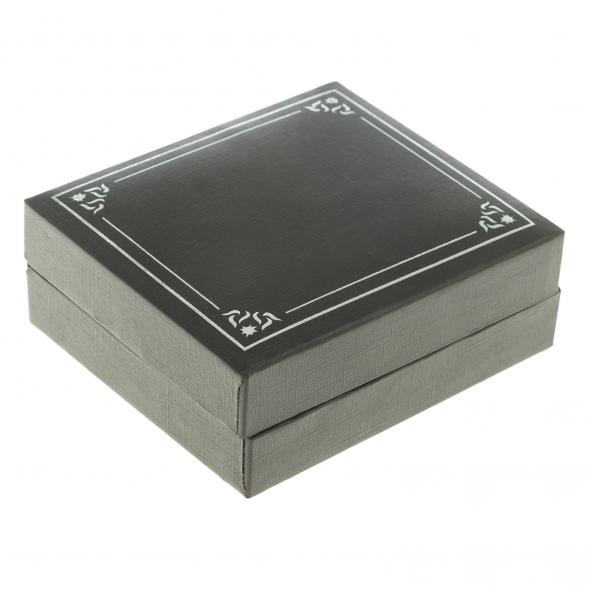 Набор запонки овальные и зажим для галстука нефрит 124082