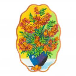 Картина с рисунком из камня "Рябина" 29х19 см