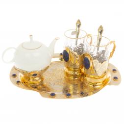 Набор чайный "Лазурит" в подарочной коробке Златоуст
