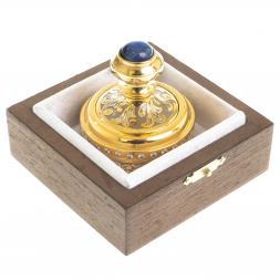 Оснастка для печати &amp;quot;Герб России&amp;quot; камень лазурит Златоуст