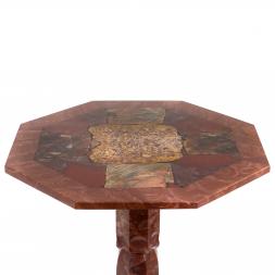 Стол из лемезита и яшмы №4