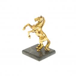 Сувенир "Лошадка" змеевик металл