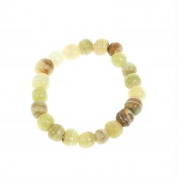 Браслет из оникса 21 бусина / 1 см