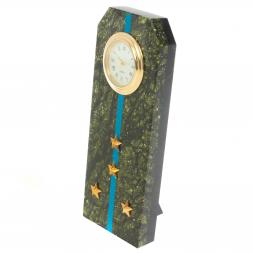 Часы "Погон капитан ВВС, ВКС, ВДВ" серпентинит