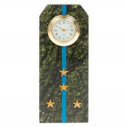 Часы "Погон капитан ВВС, ВКС, ВДВ" серпентинит