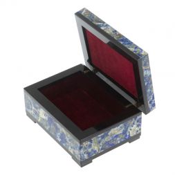 Шкатулка из афганского лазурита 10х7,5х5 см
