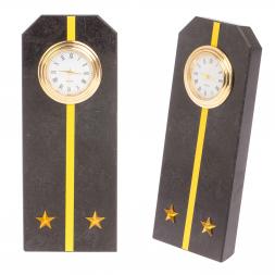 Часы "Погон лейтенант ВМФ" камень змеевик