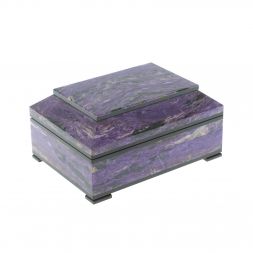 Ларец из чароита 14х10х7 см