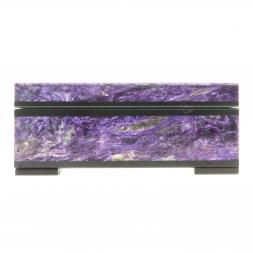 Каменная шкатулка из чароита 10х6х4 см